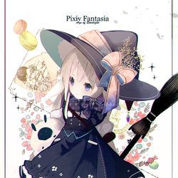This is a pixiv picture whose title is 家出魔女のジルケ.