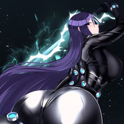 This is a pixiv picture whose title is GANTZスーツな頼光さん.