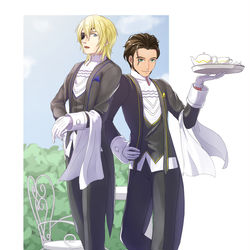 This is a pixiv picture whose title is 執事風花雪月.