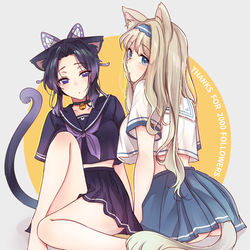 This is a pixiv picture whose title is ネコ化しのぶとココロ.