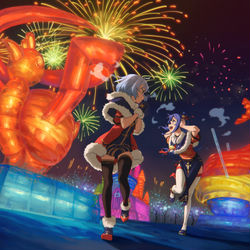 This is a pixiv picture whose title is お正月.