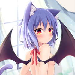 This is a pixiv picture whose title is 窓辺のレミキャット.