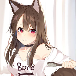 This is a pixiv picture whose title is 朝のブラッシング.