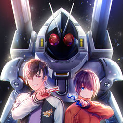 This is a pixiv picture whose title is 仮面ライダー　落書き.