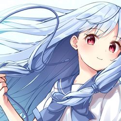 This is a pixiv picture whose title is 葵ちゃんは美少女.