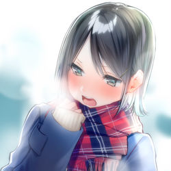 This is a pixiv picture whose title is ｢て、手冷たいな〜〜〜〜〜〜？｣.