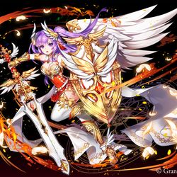 This is a pixiv picture whose title is [仕事絵] 黒騎士と白の魔王-レギンレイヴ.