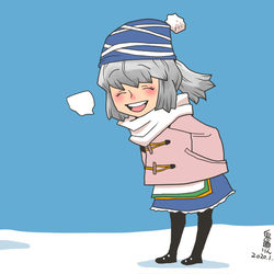 This is a pixiv picture whose title is 雪の日の布都ちゃん.
