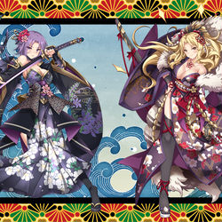 This is a pixiv picture whose title is クリスティーナ・モーガン & ジュン 新年.