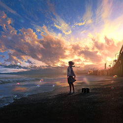 This is a pixiv picture whose title is 叫び.
