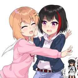 This is a pixiv picture whose title is 抱きつかないでって言ってるでしょ!.