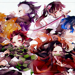 This is a pixiv picture whose title is 鬼殺.