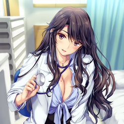 This is a pixiv picture whose title is 【PS4版】ボクと彼女（女医）の診察日誌【switch版】.