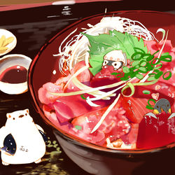 This is a pixiv picture whose title is 海鮮丼.