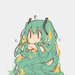 This is a pixiv picture whose title is もさっとミクさん.