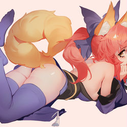 This is a pixiv picture whose title is 玉藻の前(Fate).
