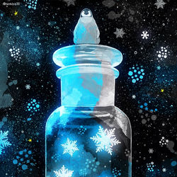 This is a pixiv picture whose title is 雪を閉じ込めて.