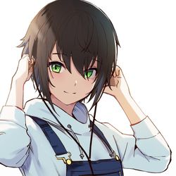 This is a pixiv picture whose title is 陽だまりのような女.