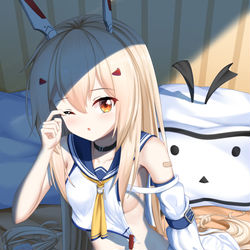 This is a pixiv picture whose title is 綾波.