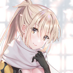 This is a pixiv picture whose title is 【FGO】水着沖田さん（第二再臨）.