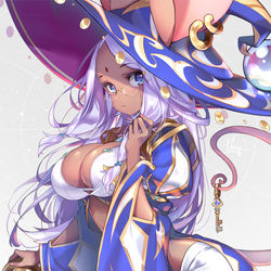 This is a pixiv picture whose title is ねずみ女巫.