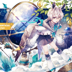 This is a pixiv picture whose title is 【PFAOS】紛い羽のミトラ【ハイぺリア】.