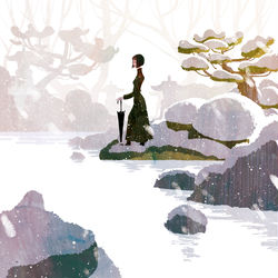 This is a pixiv picture whose title is あなたは雪花.