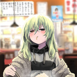 This is a pixiv picture whose title is 「…無理」.