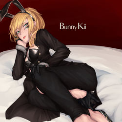 This is a pixiv picture whose title is バニーガール黄衣ちゃん.