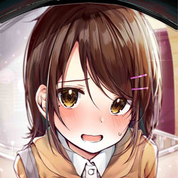 This is a pixiv picture whose title is ｢き 来ちゃいました..先輩｣.