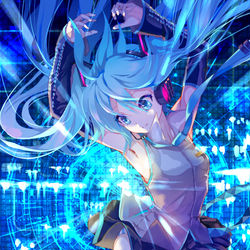This is a pixiv picture whose title is overdrive.