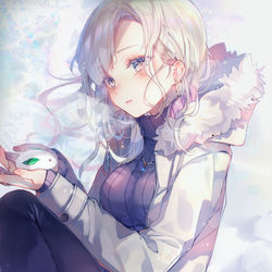This is a pixiv picture whose title is 雪うさぎ❄︎.