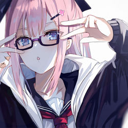 This is a pixiv picture whose title is メガネシャキーン☆.