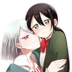 This is a pixiv picture whose title is ユニコーンと寂しがりや少女.