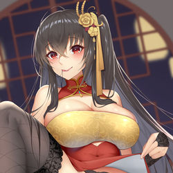 This is a pixiv picture whose title is 指揮官　どうぞ召し上がってください.