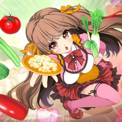 This is a pixiv picture whose title is 「ポテトサラダはサラダじゃない」作詞・作曲・編曲・歌：鈴根らい.
