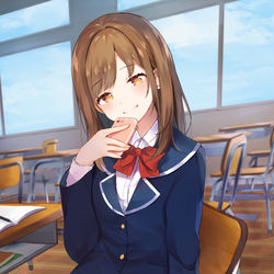 This is a pixiv picture whose title is 私たちの関係は、みんなには内緒。.