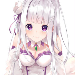 This is a pixiv picture whose title is エミリアたん.