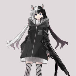 This is a pixiv picture whose title is シマウマ×ミリタリー.