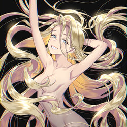 This is a pixiv picture whose title is キンパツ・キングダム.