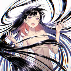 This is a pixiv picture whose title is クロカミ・クロニクル.