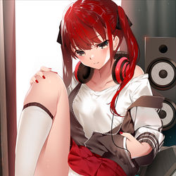 This is a pixiv picture whose title is スカジャン娘.
