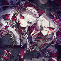 This is a pixiv picture whose title is 双子の吸血鬼.