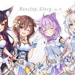 This is a pixiv picture whose title is hololive 1st fes Nonstop Story.