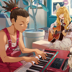 This is a pixiv picture whose title is 雨の日.