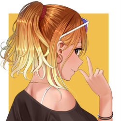 This is a pixiv picture whose title is ポニテめいちゃん.