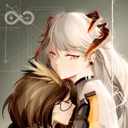 This is a pixiv picture whose title is 塞雷娅&赫默.