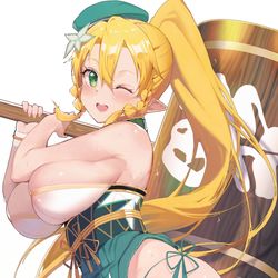 This is a pixiv picture whose title is 大黒天リーファちゃん.