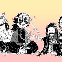 This is a pixiv picture whose title is 節分.