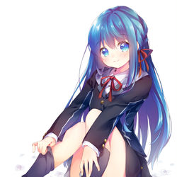 This is a pixiv picture whose title is 『転生したら最強だったけどのんびり学園生活を送りたい』.